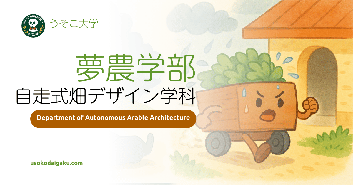 自走式畑デザイン学科の紹介画像