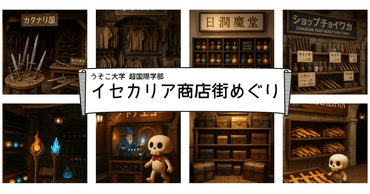 イセカリア商店街めぐり