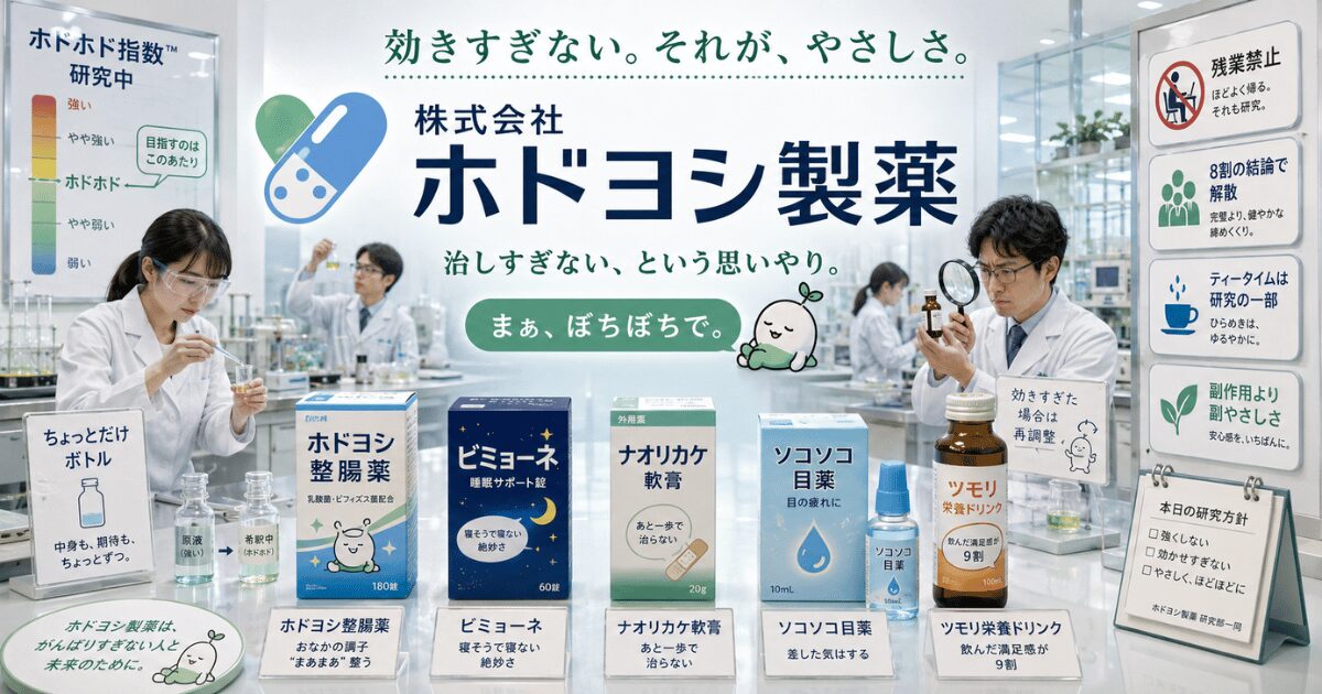 株式会社ホドヨシ製薬｜就職先企業紹介